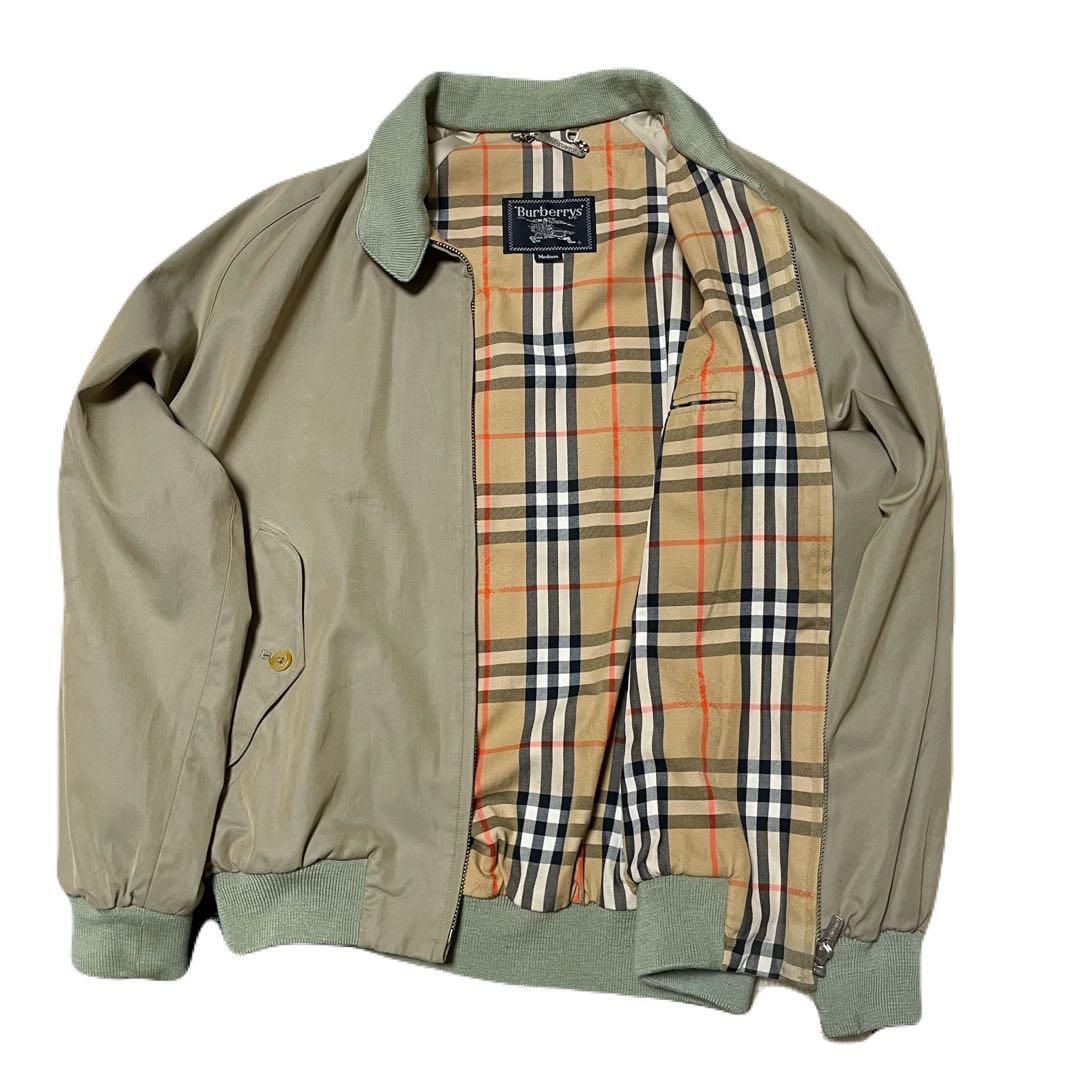  Autograph　Burberry ハリントンジャケット Gabardine Harrington Jacket in Black - Men, Cotton Gabardine