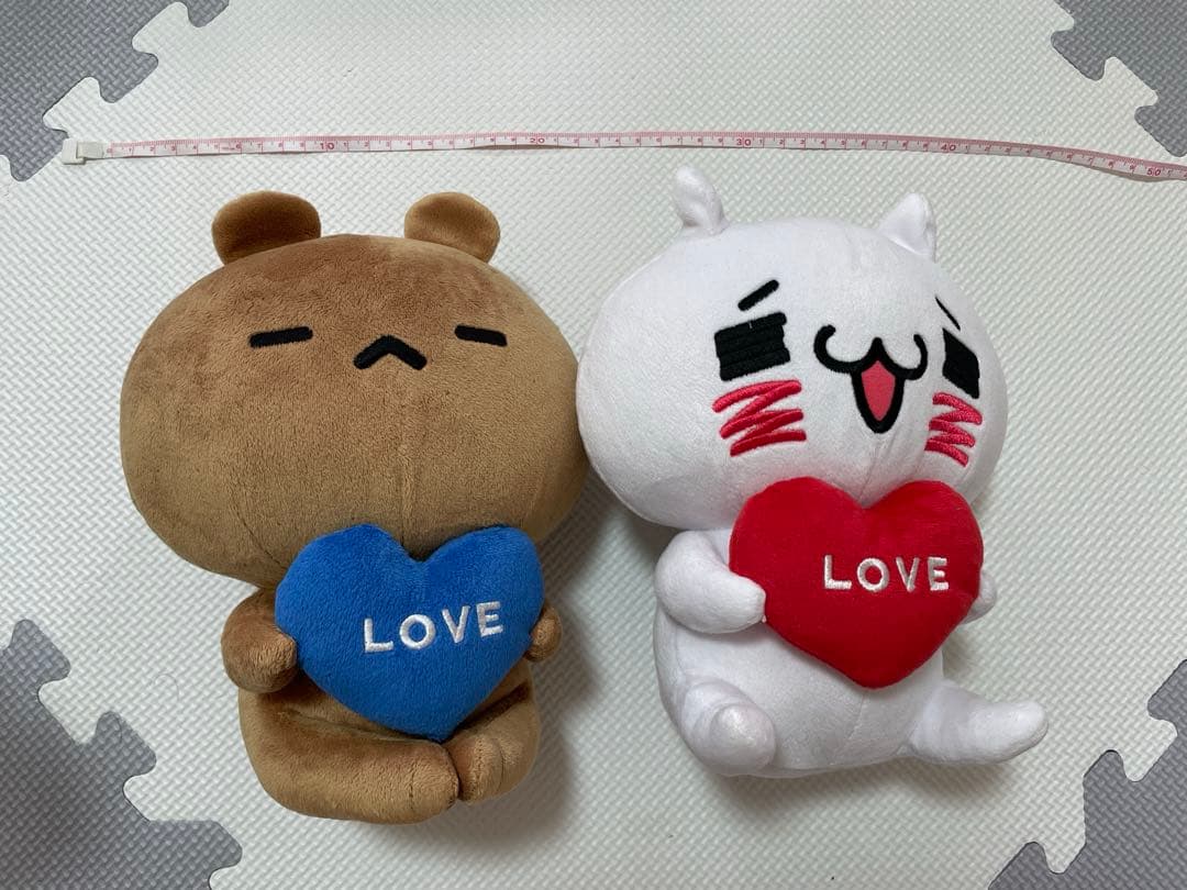 12/20まで 愛しすぎて大好きすぎる にゃんことくま ぬいぐるみ 2個