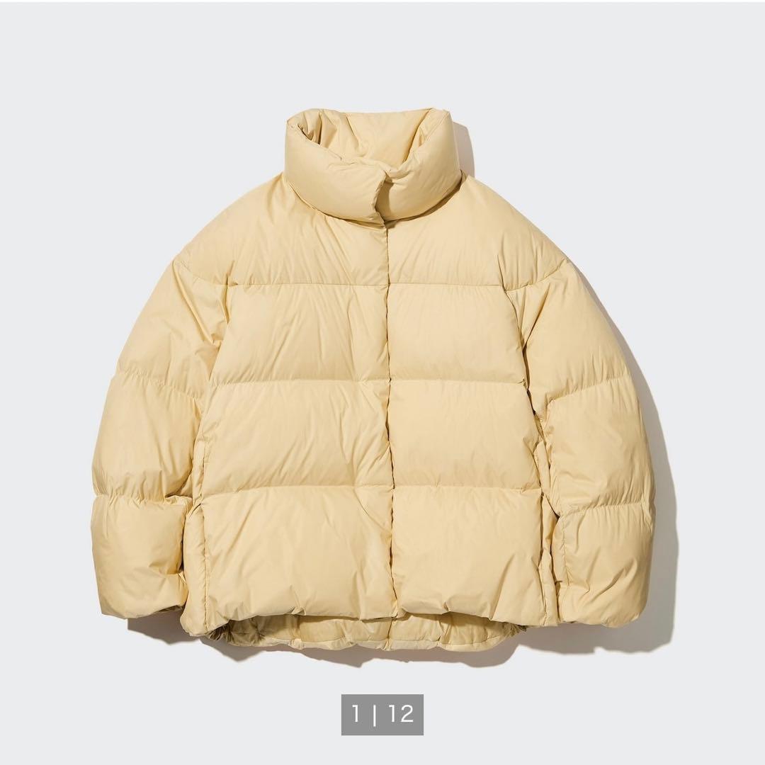ユニクロ パウダーソフトダウンジャケット（NANODESIGN）イエロー XL