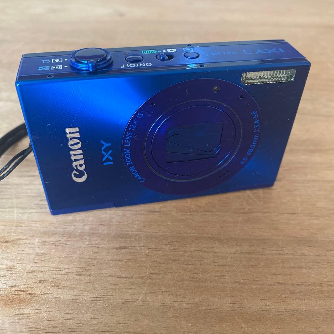 【美品】Canon IXY 青色 コンパクトデジタルカメラ PC1736