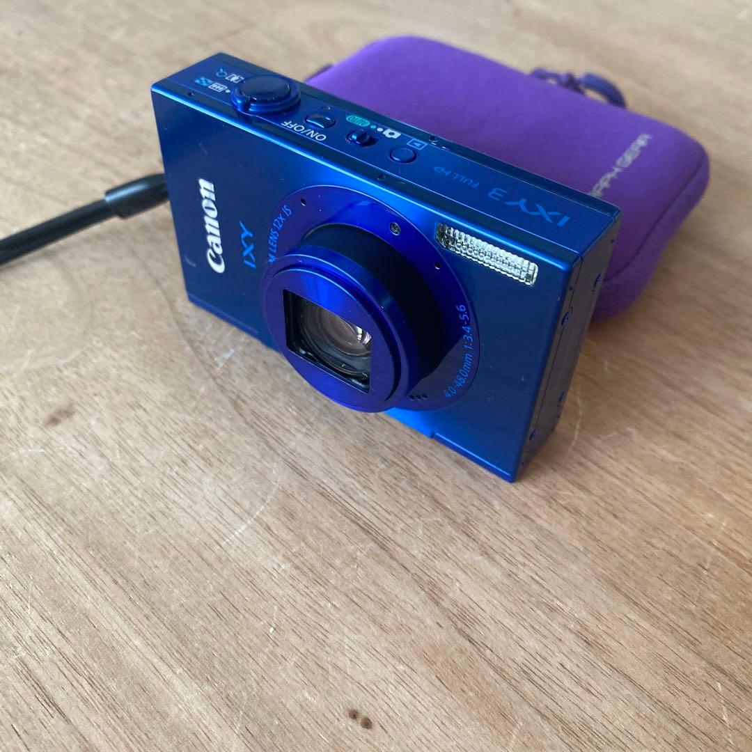 【美品】Canon IXY 青色 コンパクトデジタルカメラ PC1736