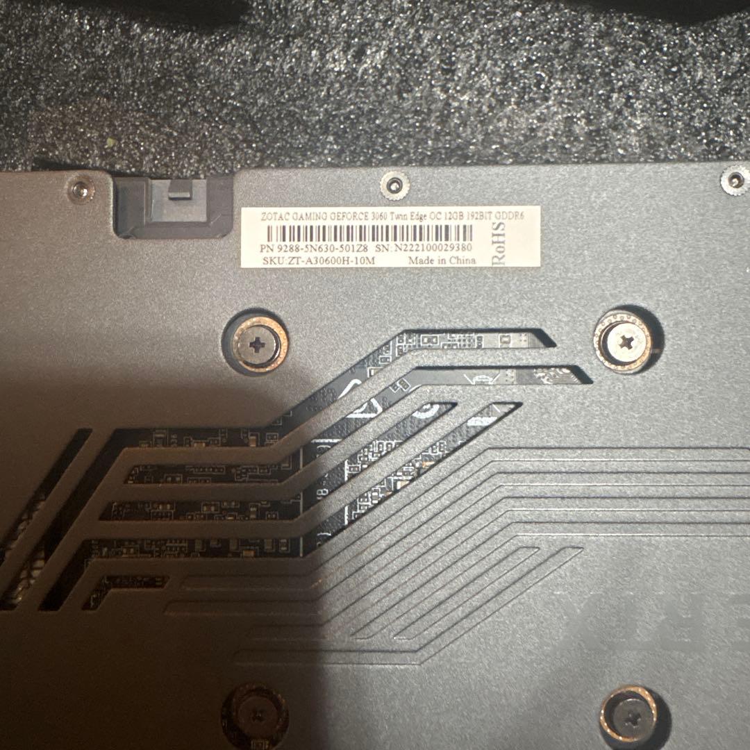 ZOTAC GeForce RTX 3060 本体グラボ　PC