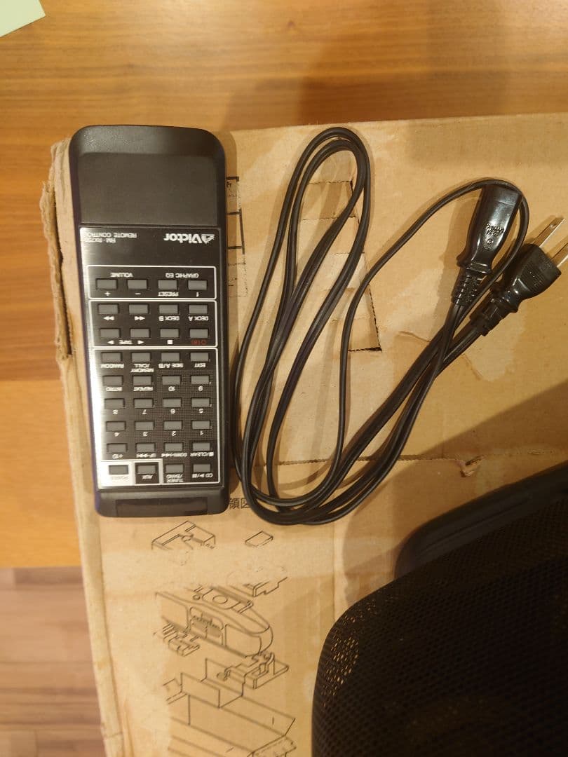 Victor RC-X750 Wラジカセ 元箱＆リモコン付き！