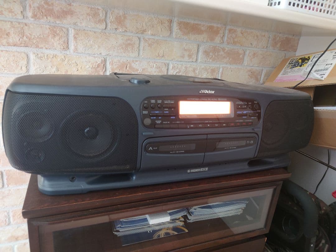 Victor RC-X750 Wラジカセ 元箱＆リモコン付き！