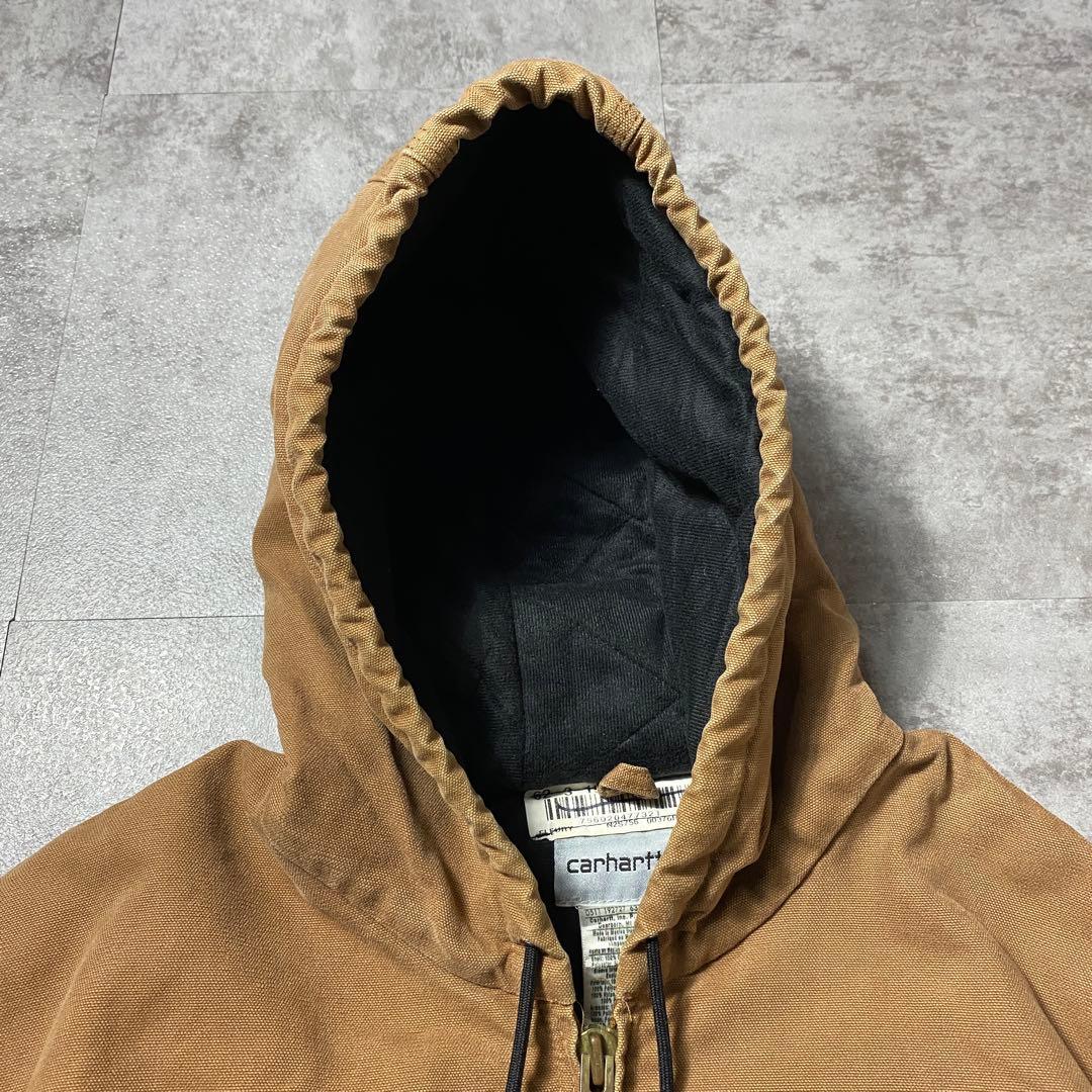 carhartt ブラウン ダック生地 アクティブパーカー アクティブ