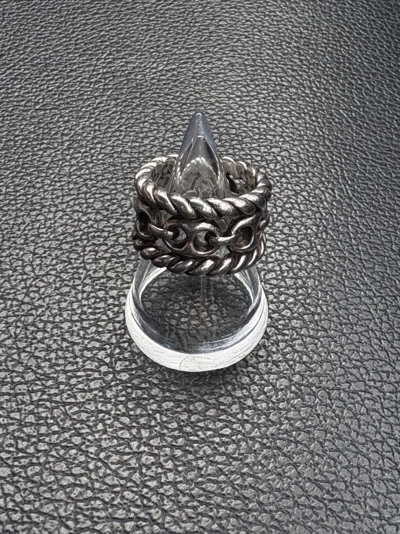 アクセサリー OLD GUCCI Marina Chain Ring Silver 925 Gucci Men's Sterling Silver Gucci Interlocking Chain Ring | Neiman
