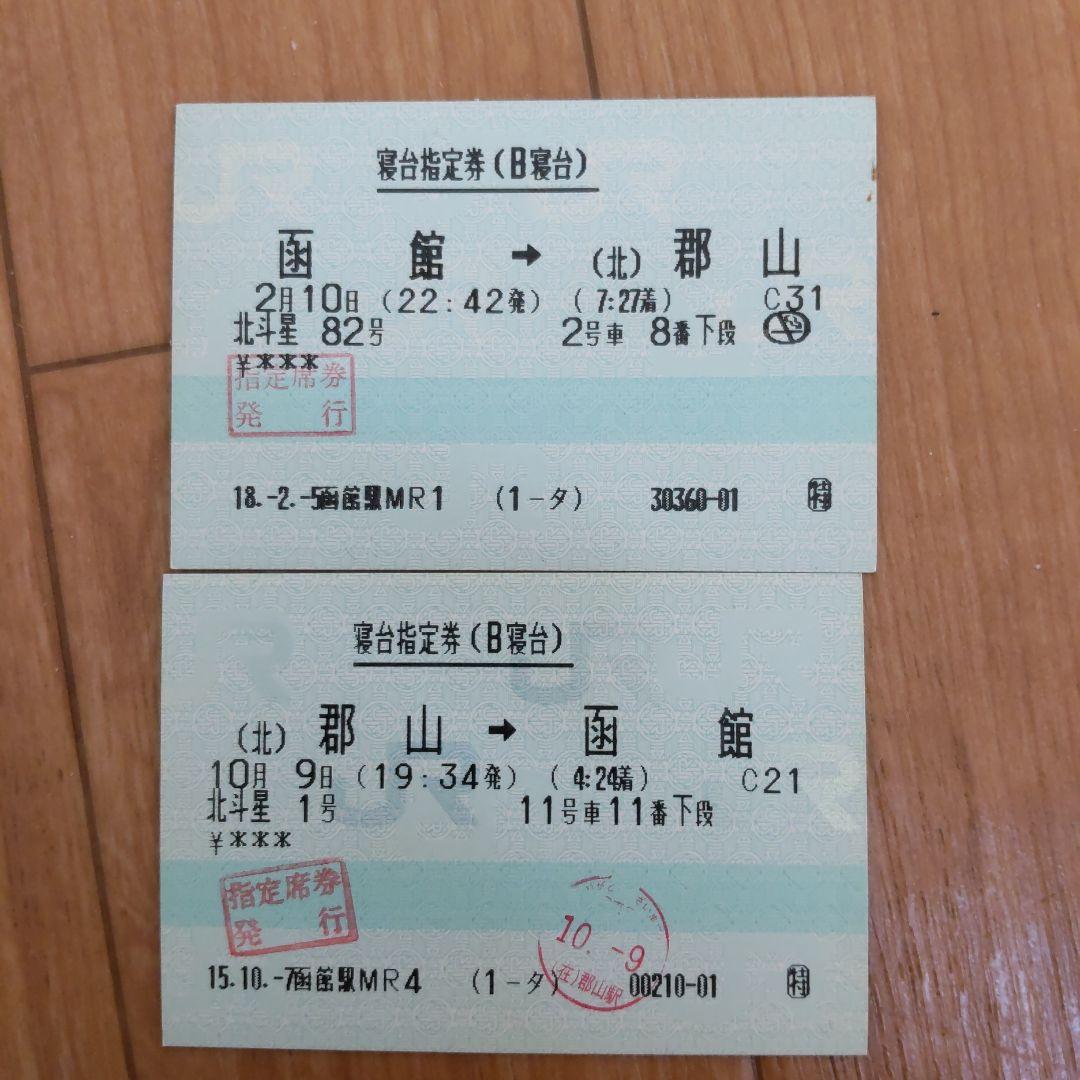 ○廃止列車○寝台特急北斗星号きっぷいろいろ JRマルス券使用済 - メルカリ