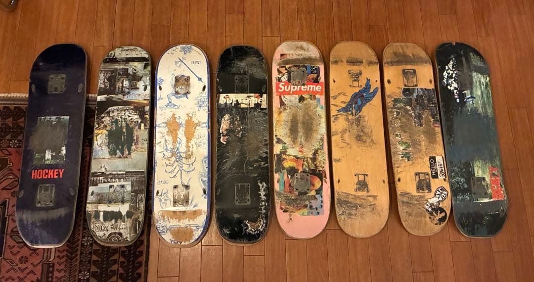 スケボー 廃デッキ セット DIY 8枚組 - メルカリ