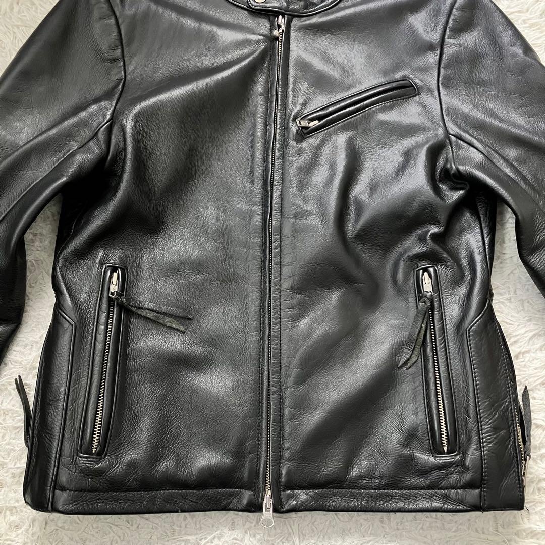 《美品珍品早い者勝ち》y'2 leatherシングルライダース本革リアルレザー