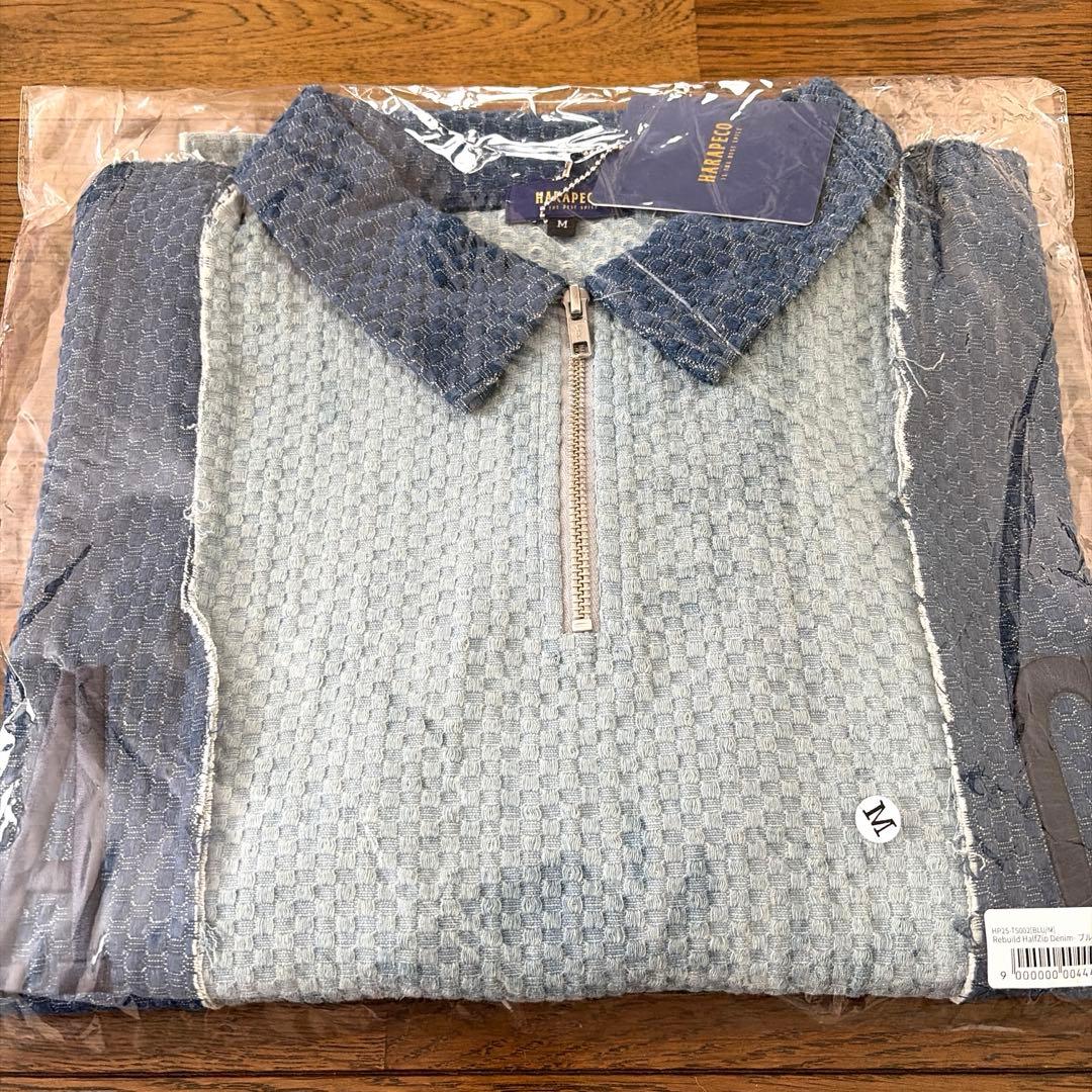 2/13まで【新品】harapeco Rebuild HalfZip Denim