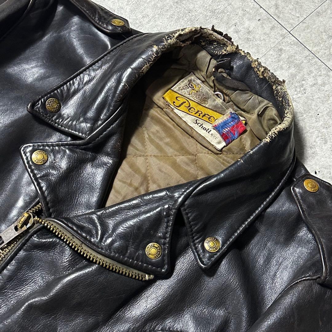 80s Schott 118J 42サイズ ダブルライダース カウハイド - メルカリ