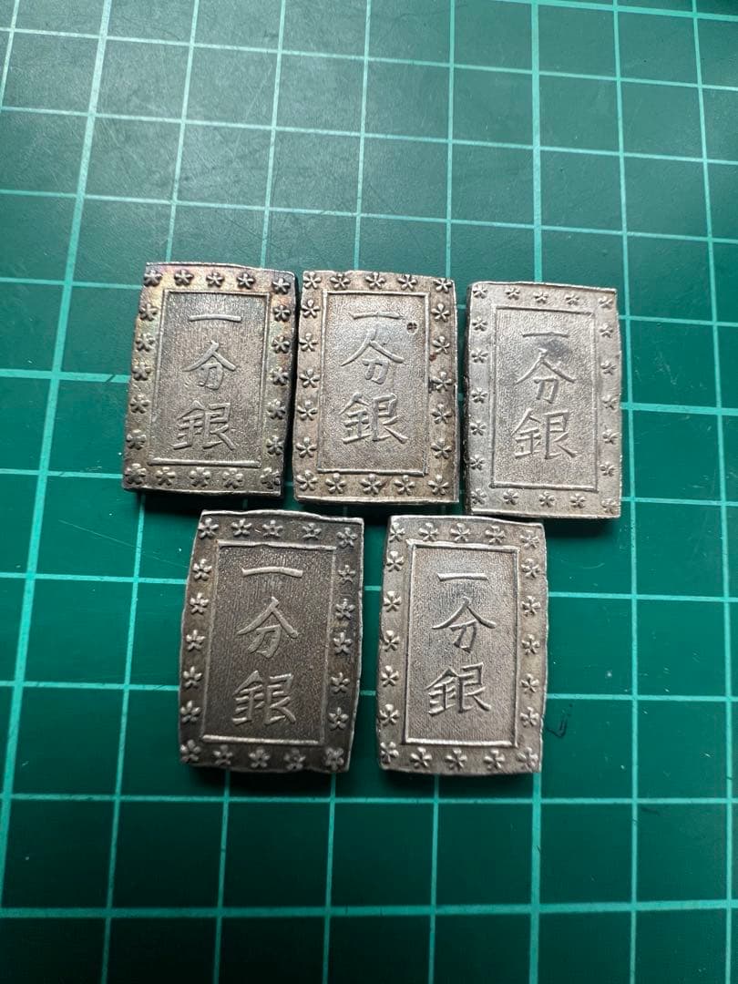 日本古金銀 天保一分銀 5枚まとめロット - メルカリ