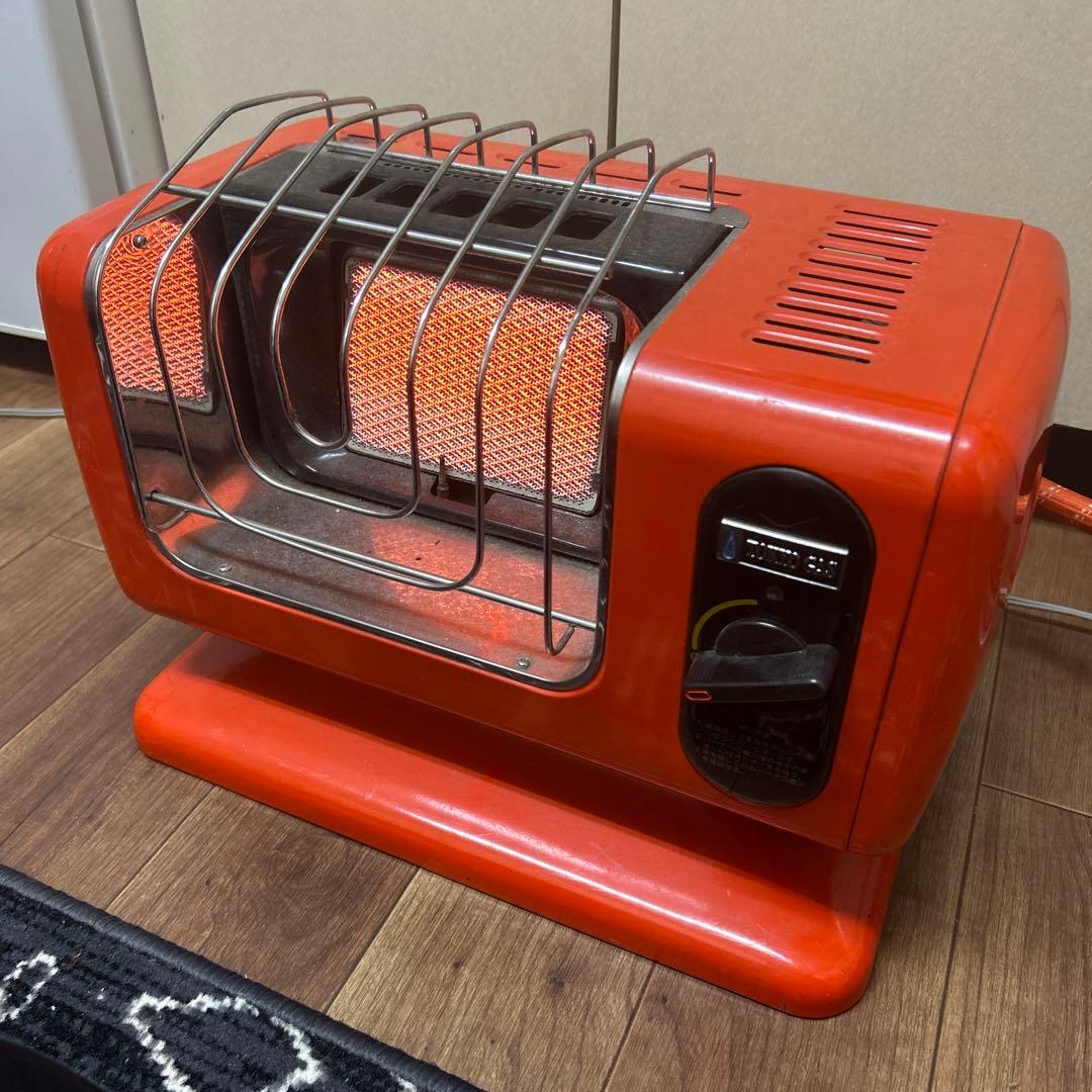 リンナイ ガスストーブ オレンジ レトロ 都市ガス R-460P 現状保管品