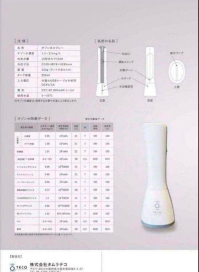 Lくりんminnie オゾン水スプレー