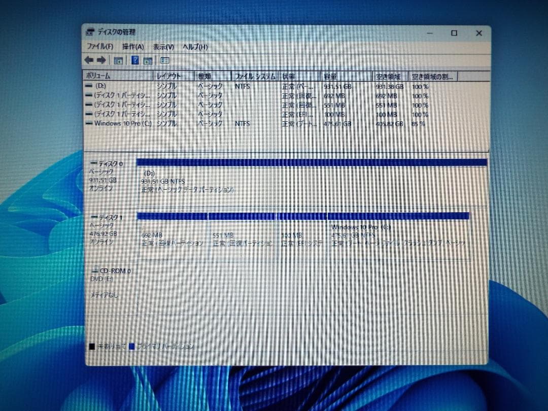 Windowsデスクトップ SPRIMO D7010/FX i5-10500 32GB SSD512G+