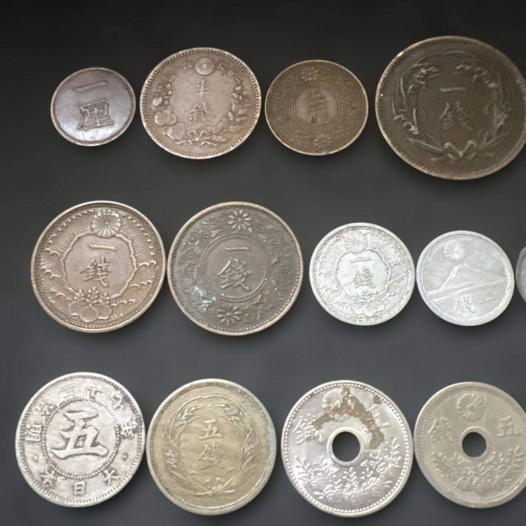日本古銭コンプリートセット 明治 大正 昭和初期 1厘〜1円 全期収録