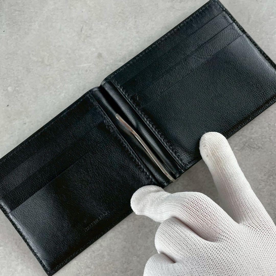 未使用級】バレンシアガ マネークリップ エブリデイ シンプル クロコ