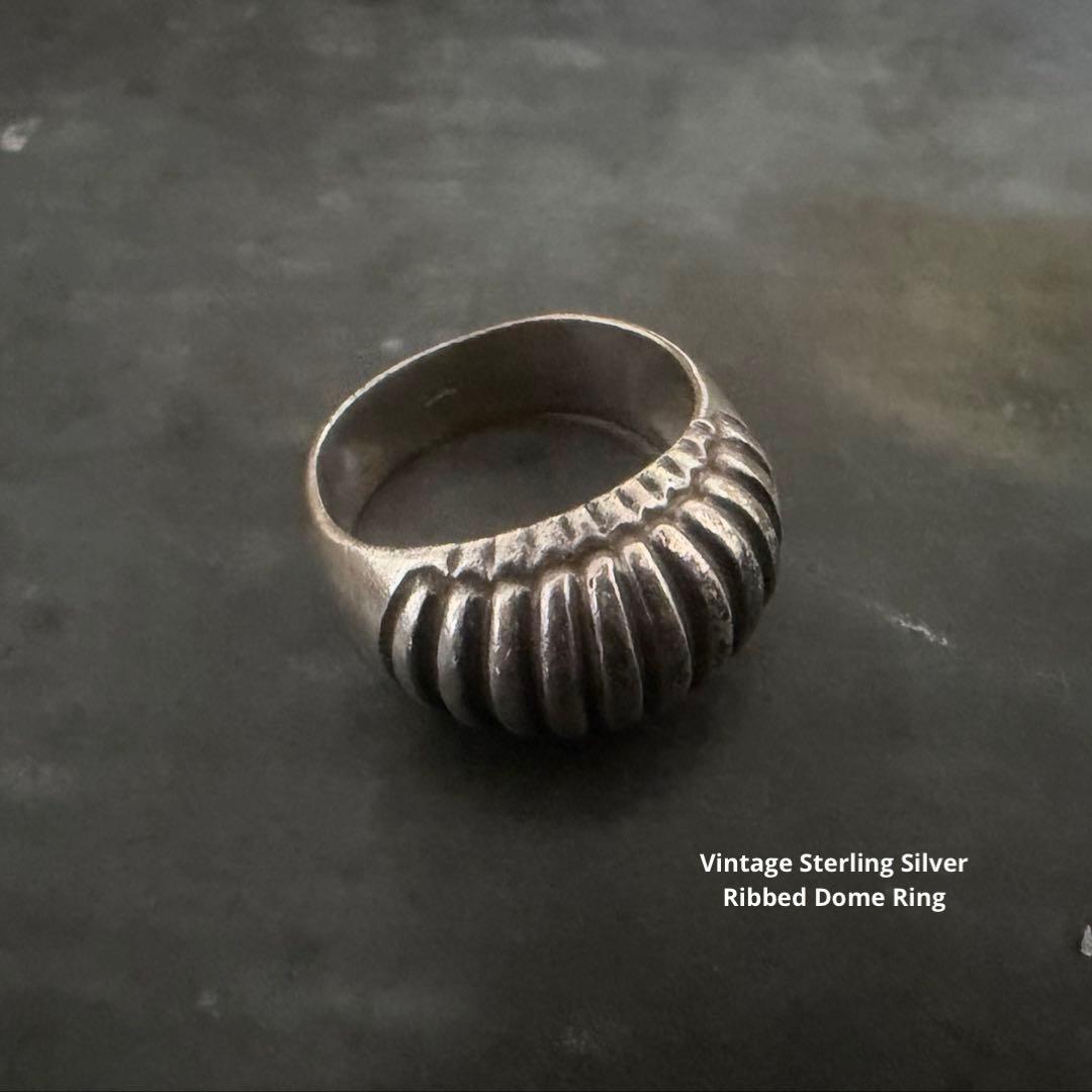 希少 ヴィンテージ シルバー 925 アメリカ SMW チャンキー リング