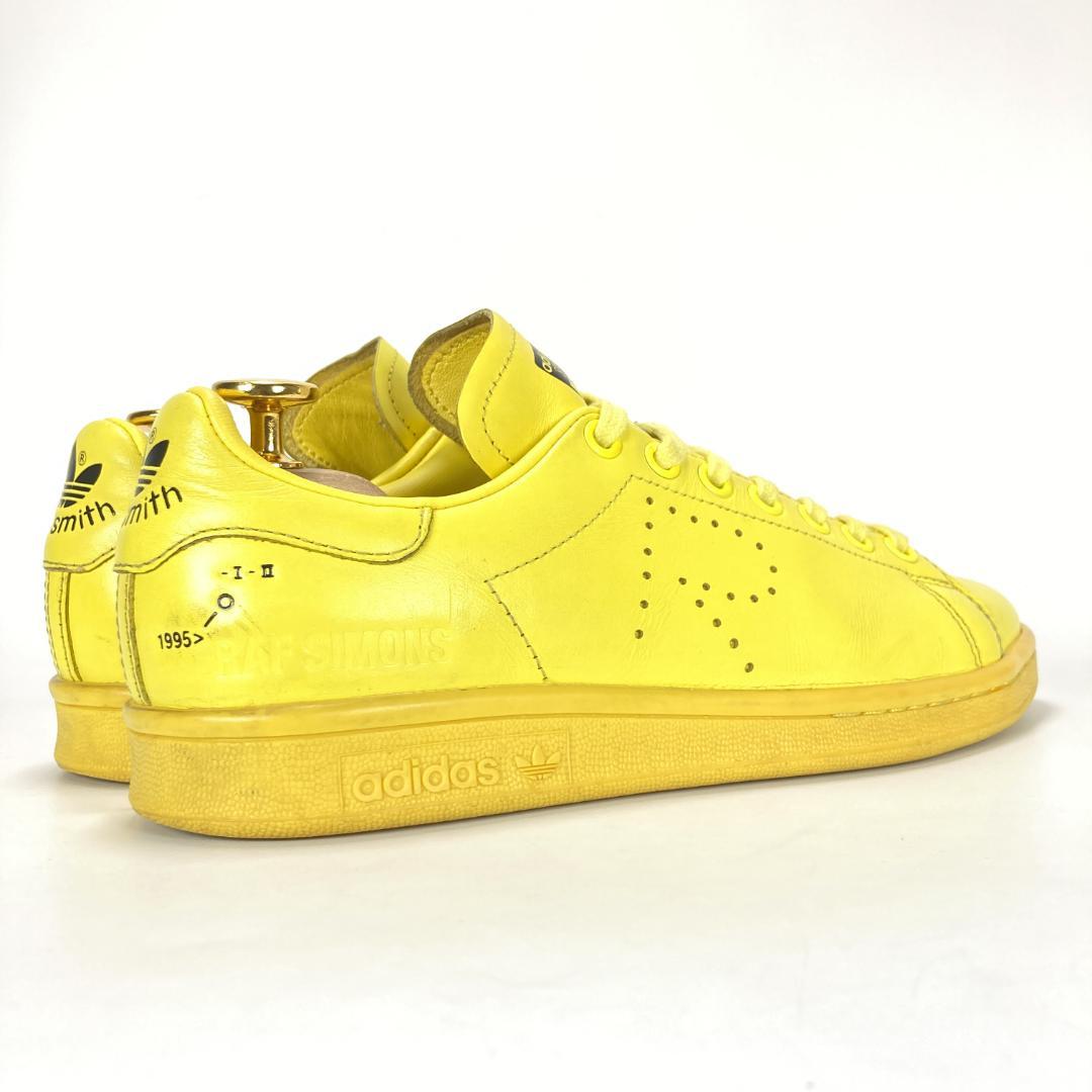 稀少 アディダス x ラフシモンズ スタンスミス レザースニーカー