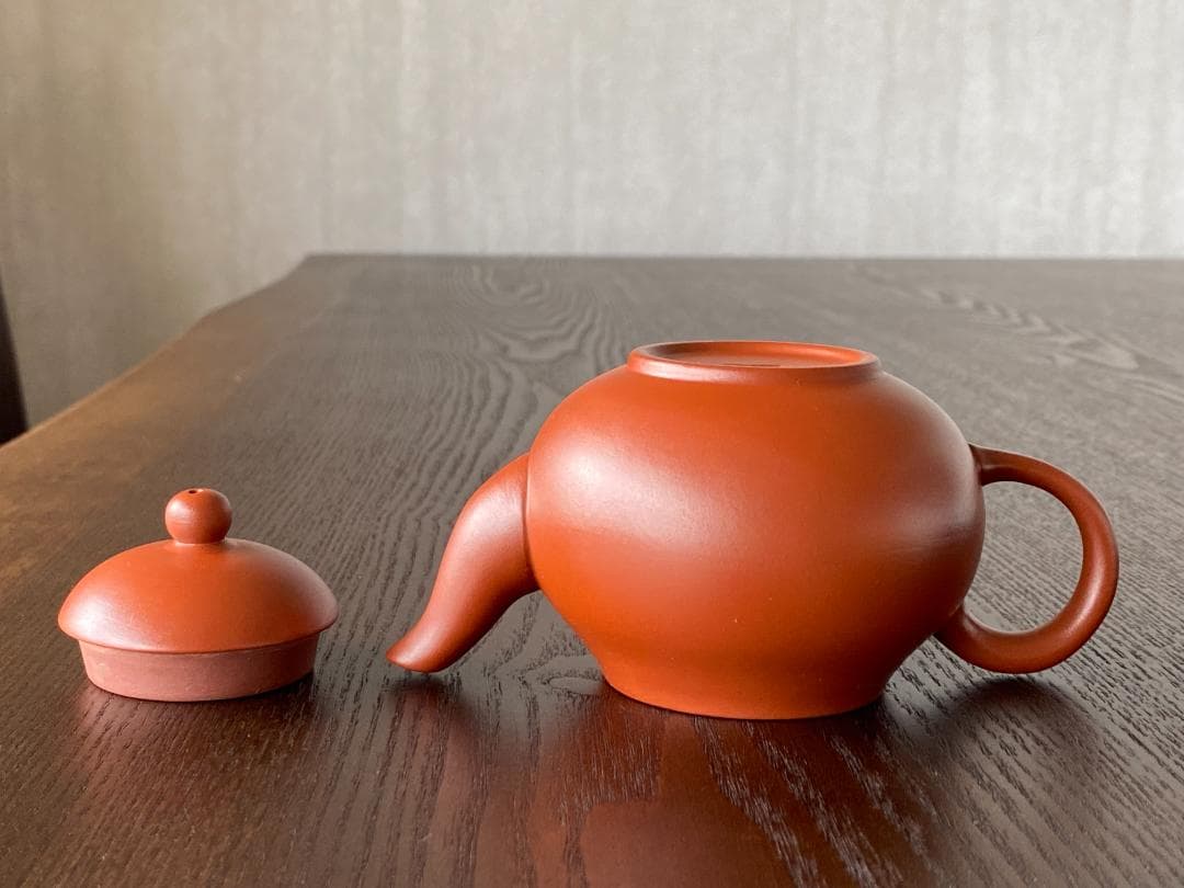 中国茶器 台湾茶器 台湾作家祭美珠 朱泥茶壷 煎茶道具急須 素焼き 茶器