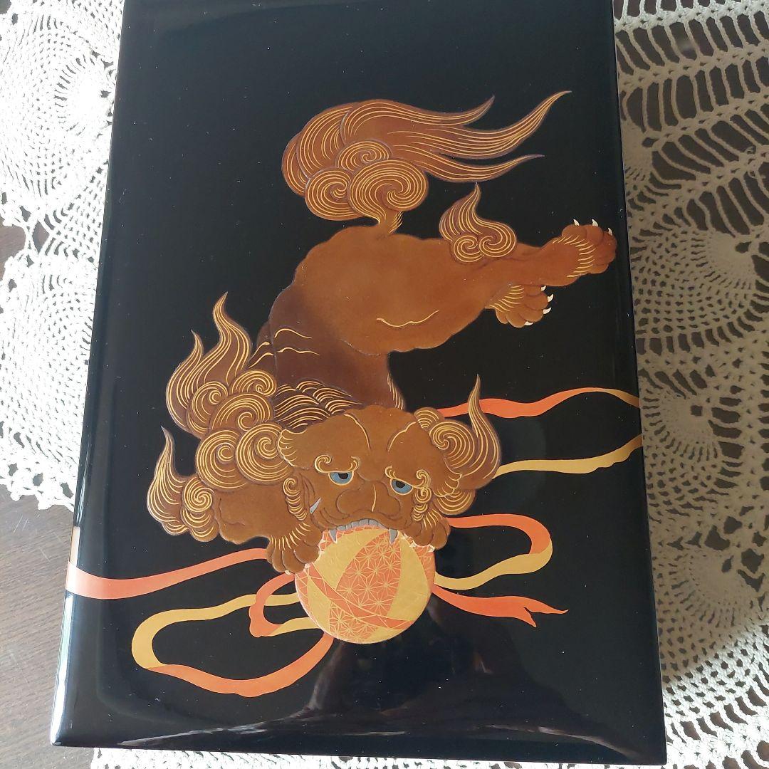 輪島塗　 文箱　 獅子デザイン セキセイ 雅風 輪島塗 文箱 兎B5 AX-8824-00 1個（直送品） - アスクル