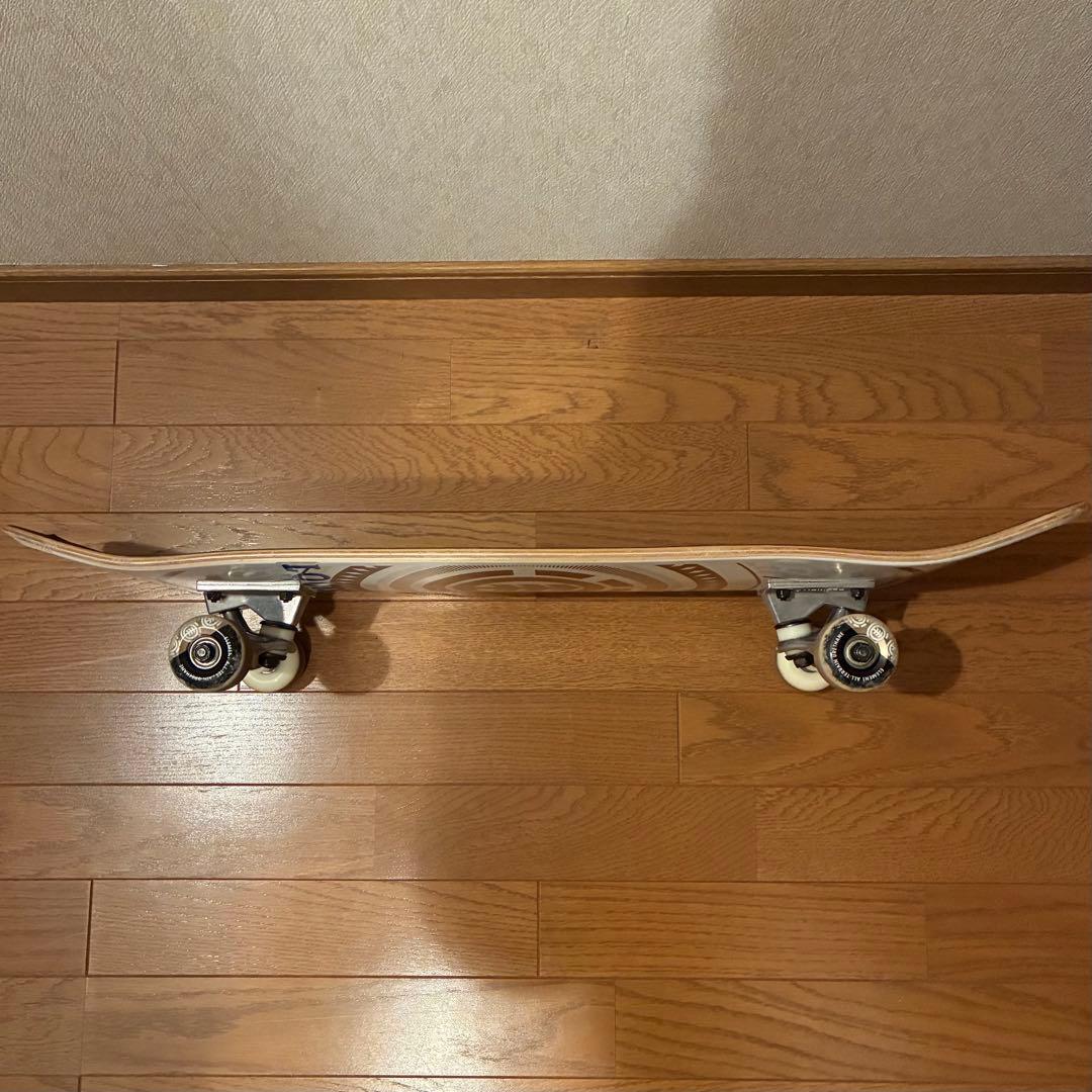8インチ】 ELEMENT スケートボード コンプリート ホワイト/ゴールド