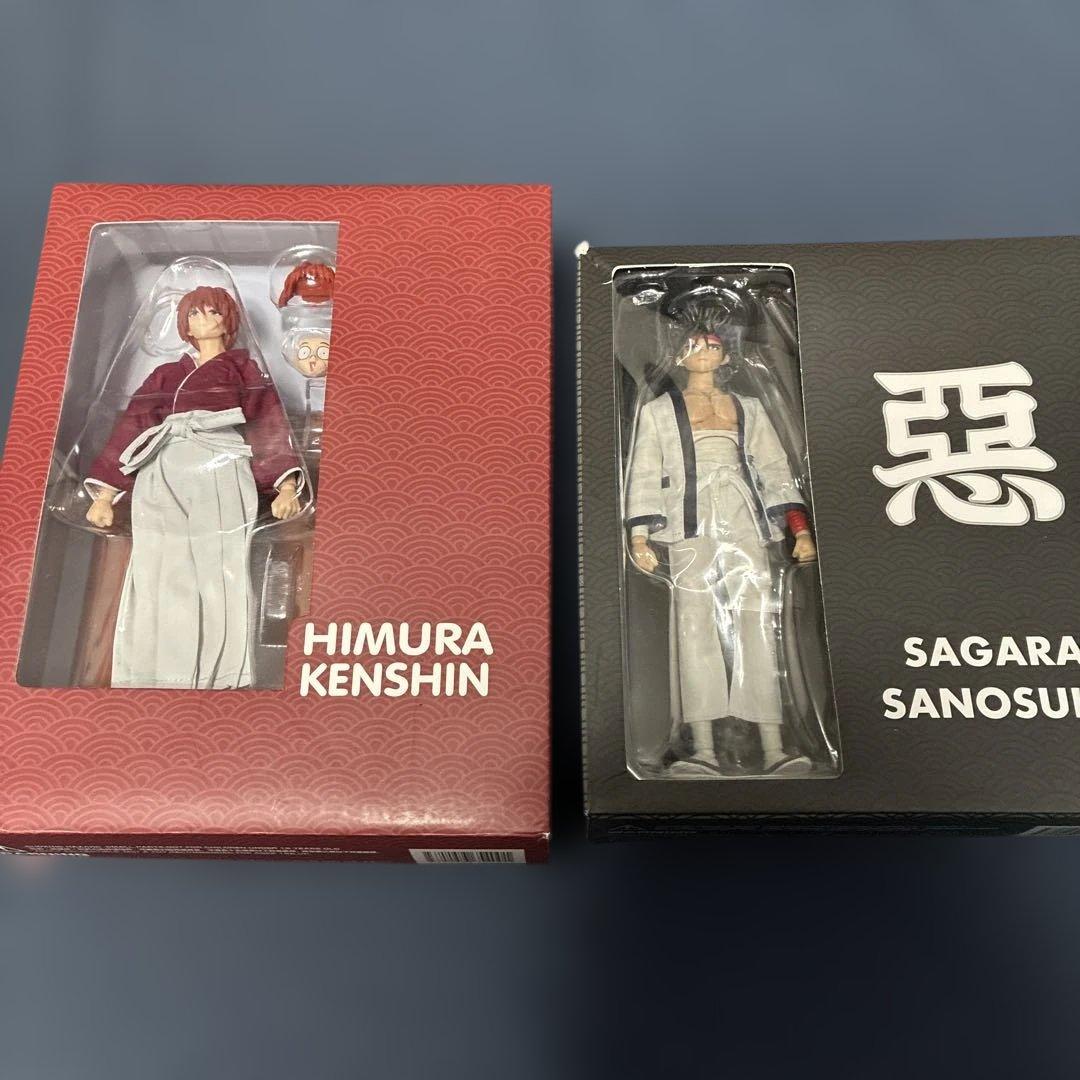 るろうに剣心 緋村剣心 相楽左之助 アクションフィギュア 2点セット るろうに剣心」緋村剣心、相楽左之助、斎藤一が立体化！原作・和月伸宏