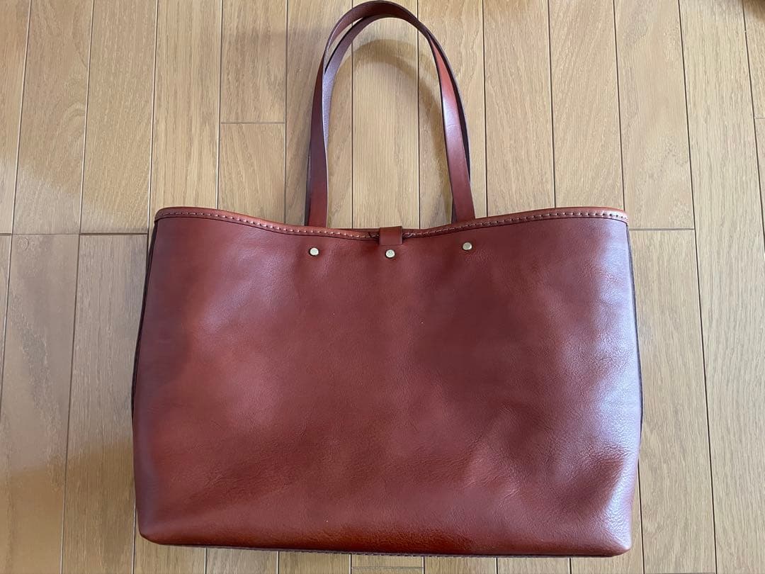 ほぼ未使用】松重豊×HERZ コラボバッグ 「2in1レザートート」 チョコ色