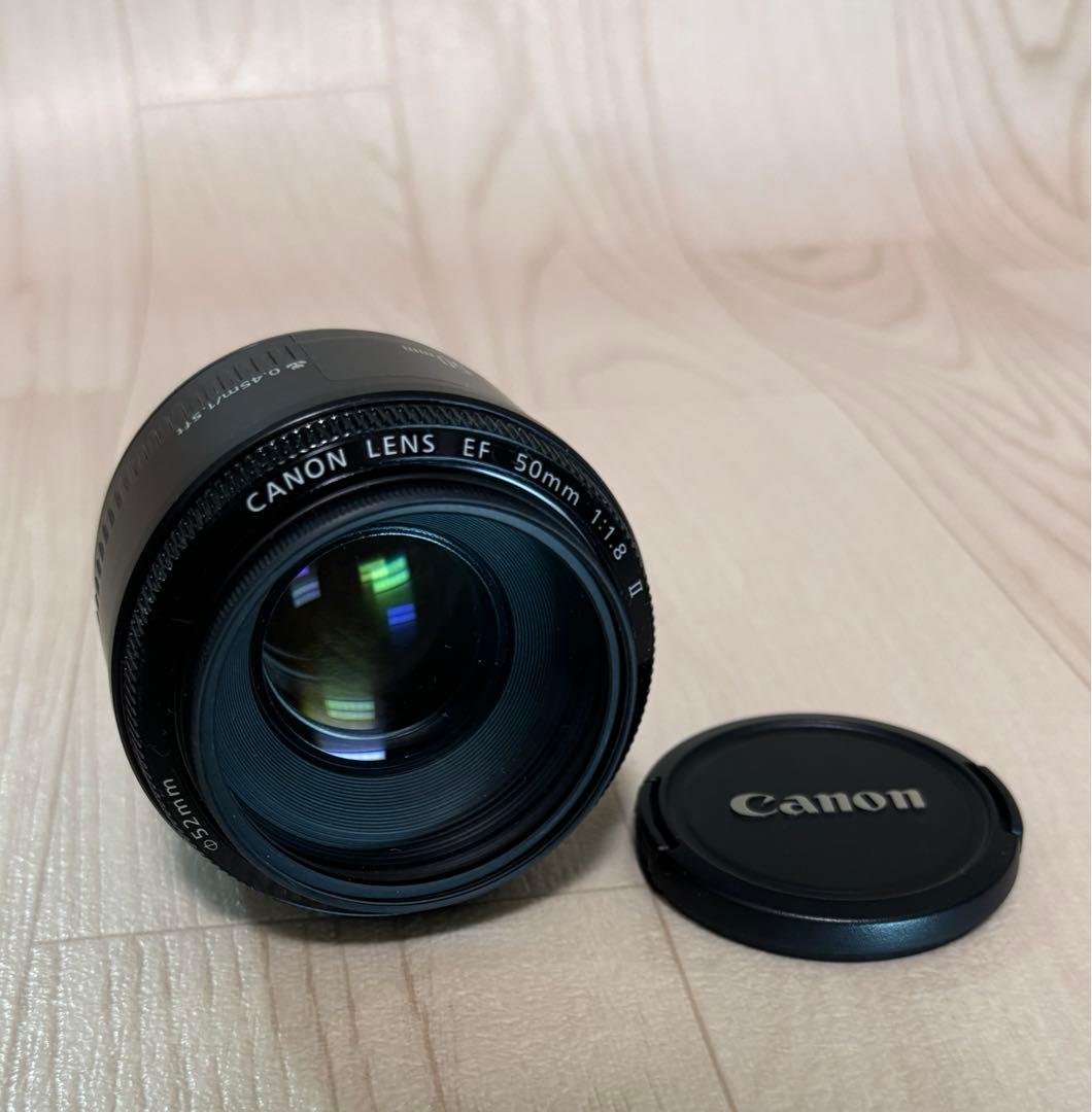 Canon EF50mm F1.8 ii 美品　箱、レンズプロテクター付き