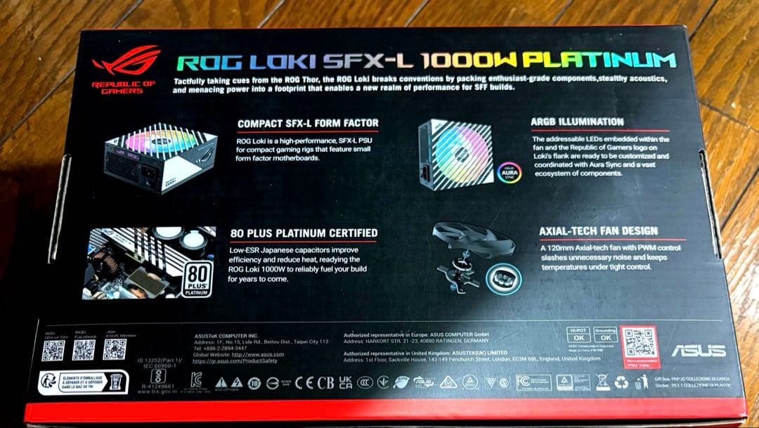 電源ユニット ROG LOKI SFX-L 1000W PLATINUM