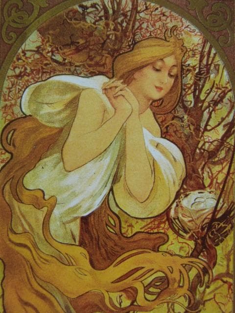 アルフォンス・ミュシャ【ショコラ・マッソン/ショコラ・メキシカンのカレンダー3】 ミュシャを楽しむために、カレンダー