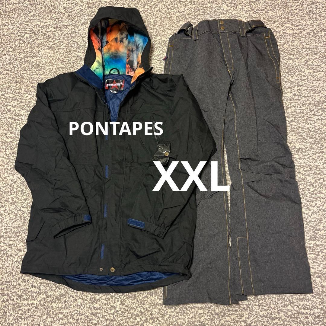 ポンタペス　スノボウェア　XXL メンズ　スノーウェア　セットアップ　上下 ポンタぺス（PONTAPES） スノーボードウェア 上下セット メンズ