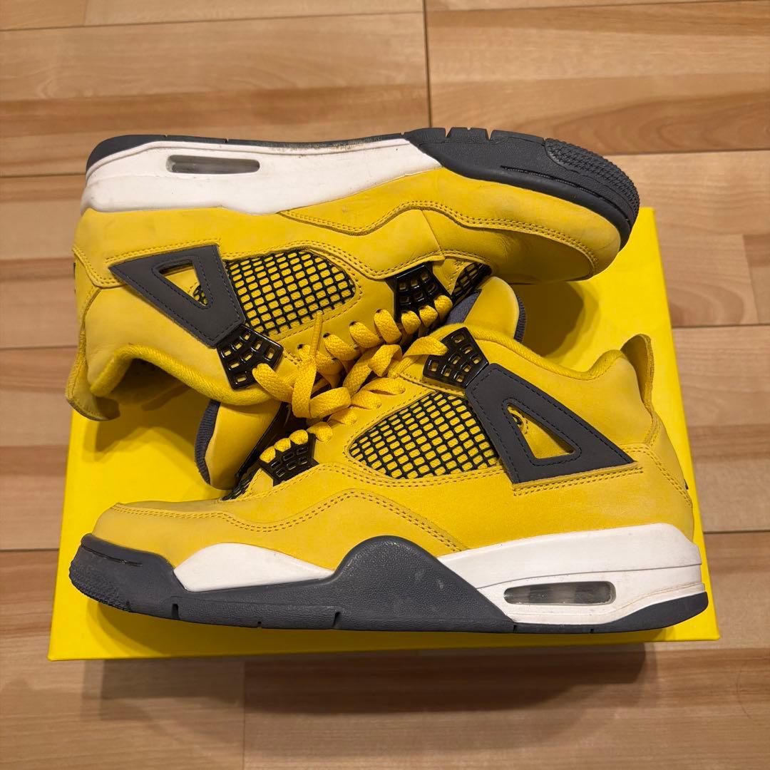 ナイキ エアジョーダン4 \"ツアーイエロー\"ライトニング エア ジョーダン 4 NIKE AIR JORDAN RETRO LIGHTNING 2021 tour yellow