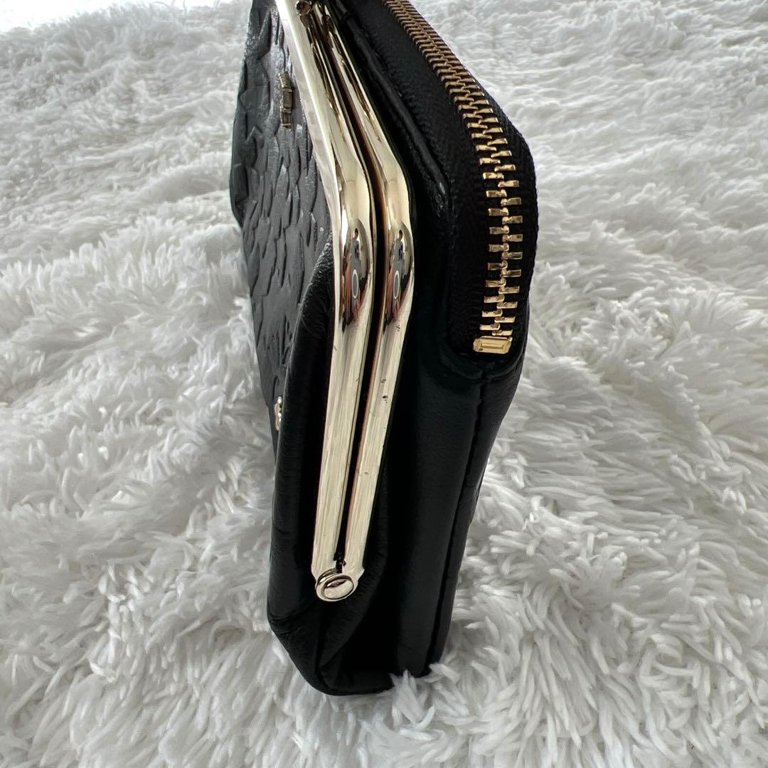 新品未使用✨アナスイ がま口 二つ折り 財布 プレイングキャット 猫 星