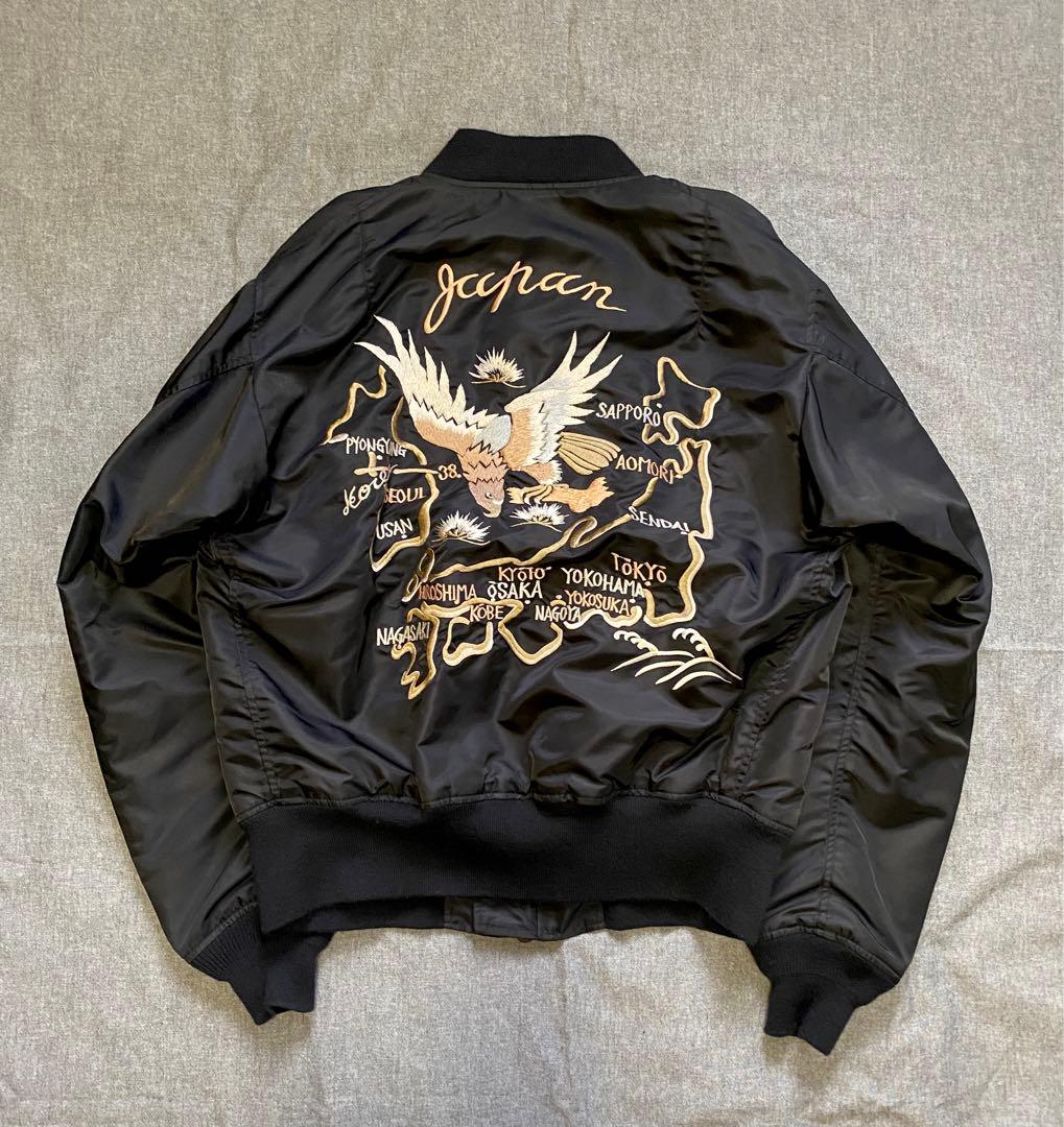 gold×東洋エンタープライズ MA-1 スカジャン BLACK / M - メルカリ