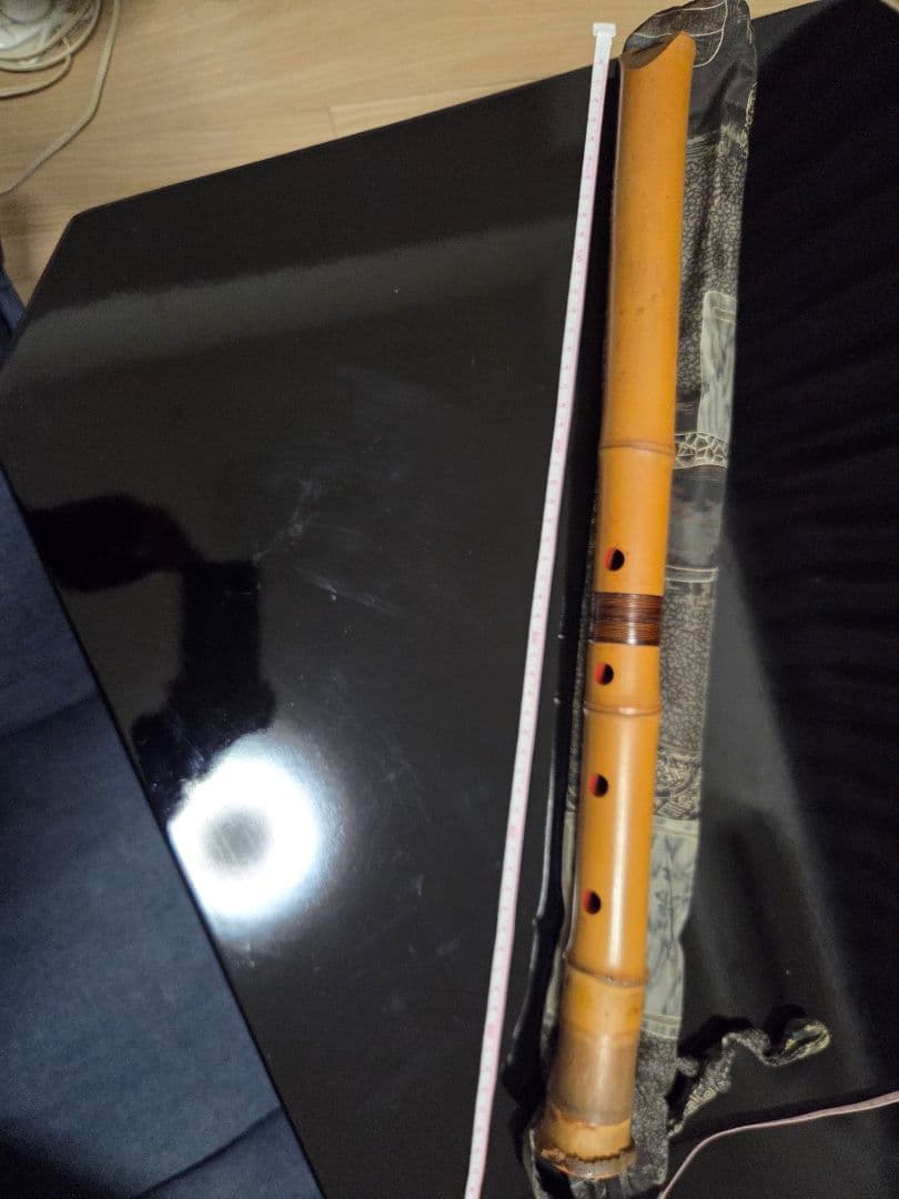 な*様 和楽器 レトロ 尺八本体 天然竹製 4穴 - メルカリ