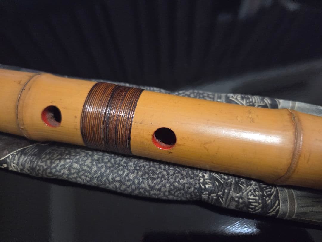 な*様 和楽器 レトロ 尺八本体 天然竹製 4穴 - メルカリ