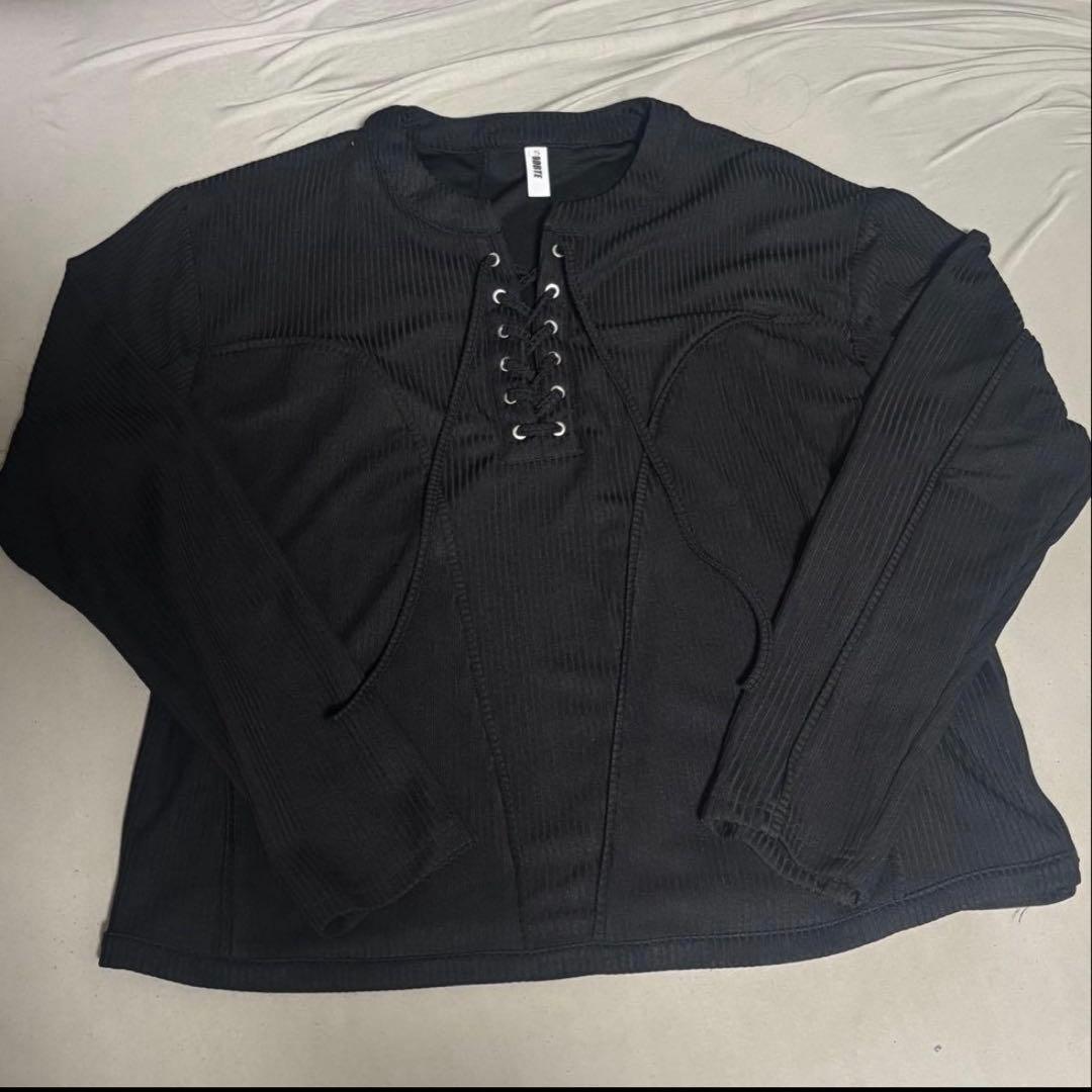 00s archive 平成初期 レースアップ カットソー グランジ お兄系