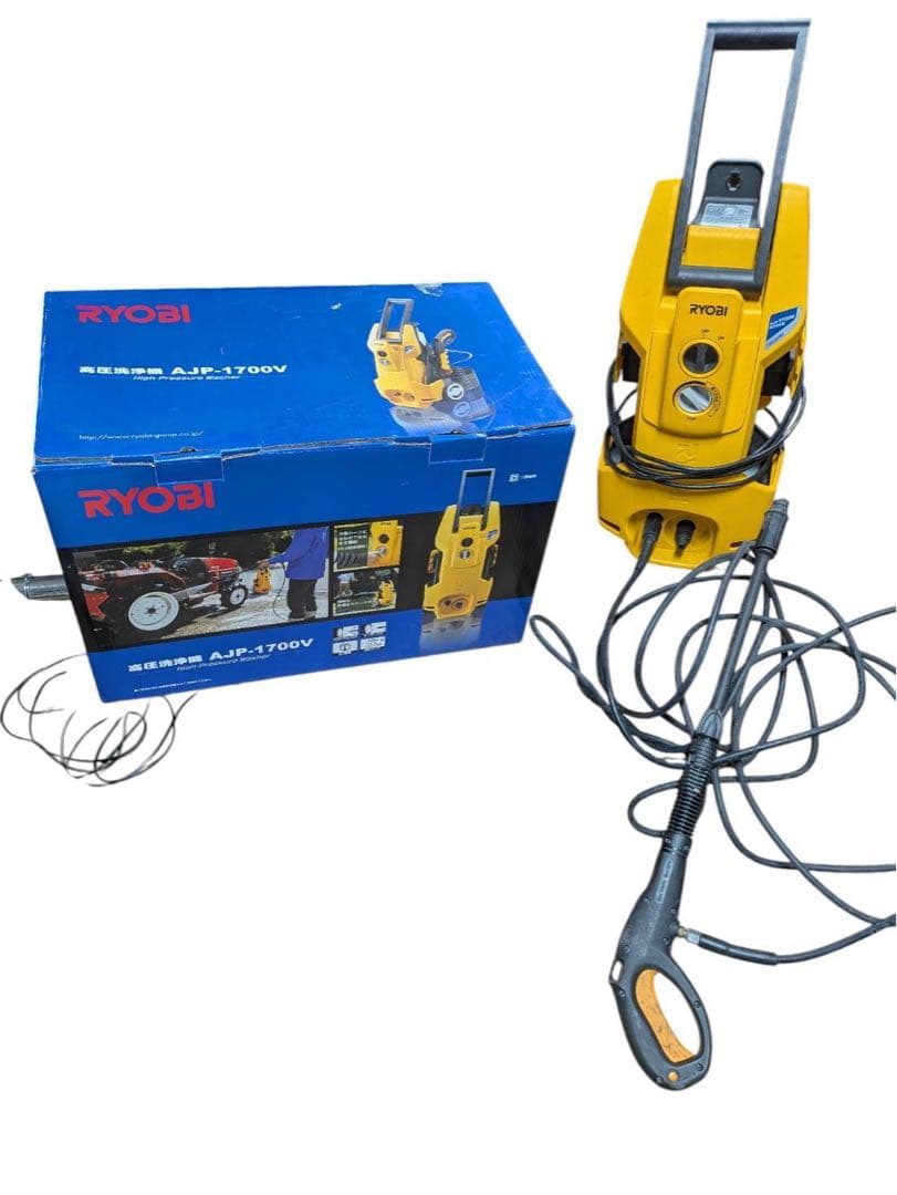 リョービ RYOBI 高圧洗浄機 AJP-1700V 箱付き 楽天市場】京セラ AJP-1700V 高圧洗浄機 圧力調整付 AC100V 洗浄場所へ