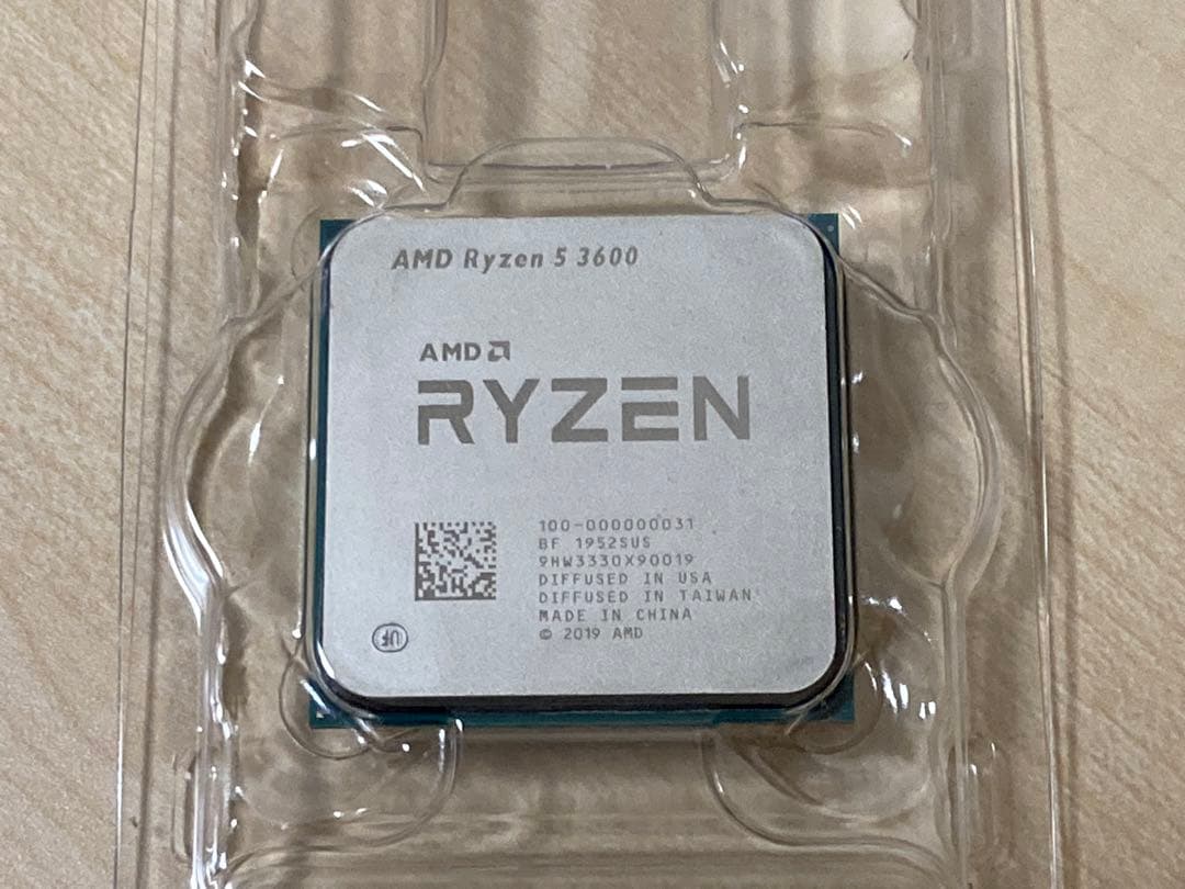 AMD Ryzen 5 3600 CPU + 付属CPUクーラー