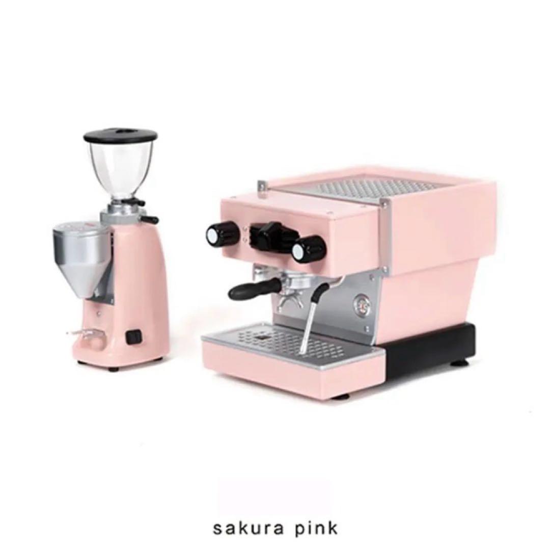 ミニチュア コーヒーマシン エスプレッソマシン サクラピンク ドールハウス