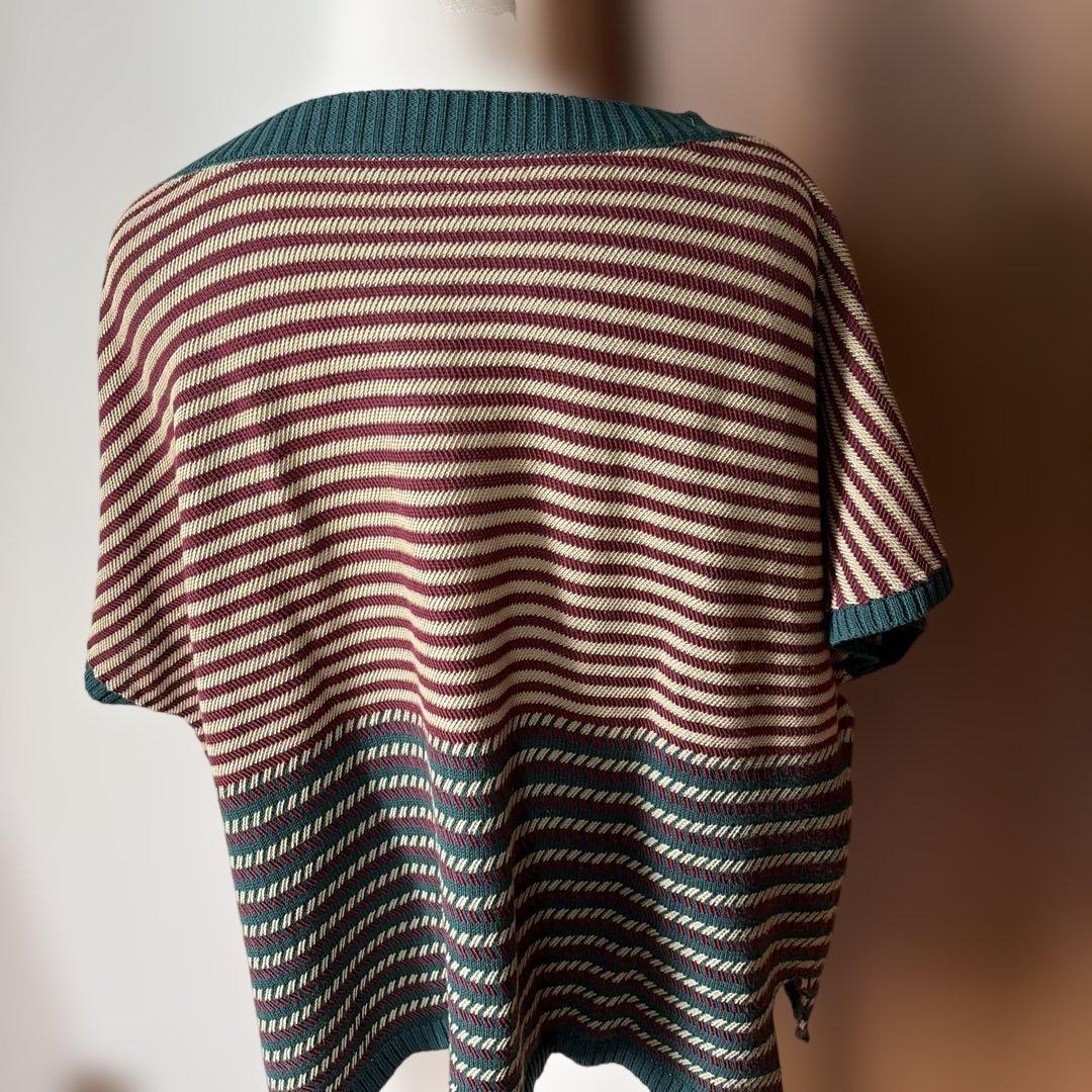 未使用✨イオコムイオiocomeioセンソユニコ✨ボーダーニット38 - メルカリ