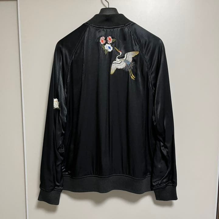 Levi's リーバイス サテン 花柄・鶴刺繍 ジャケット Mサイズ - メルカリ