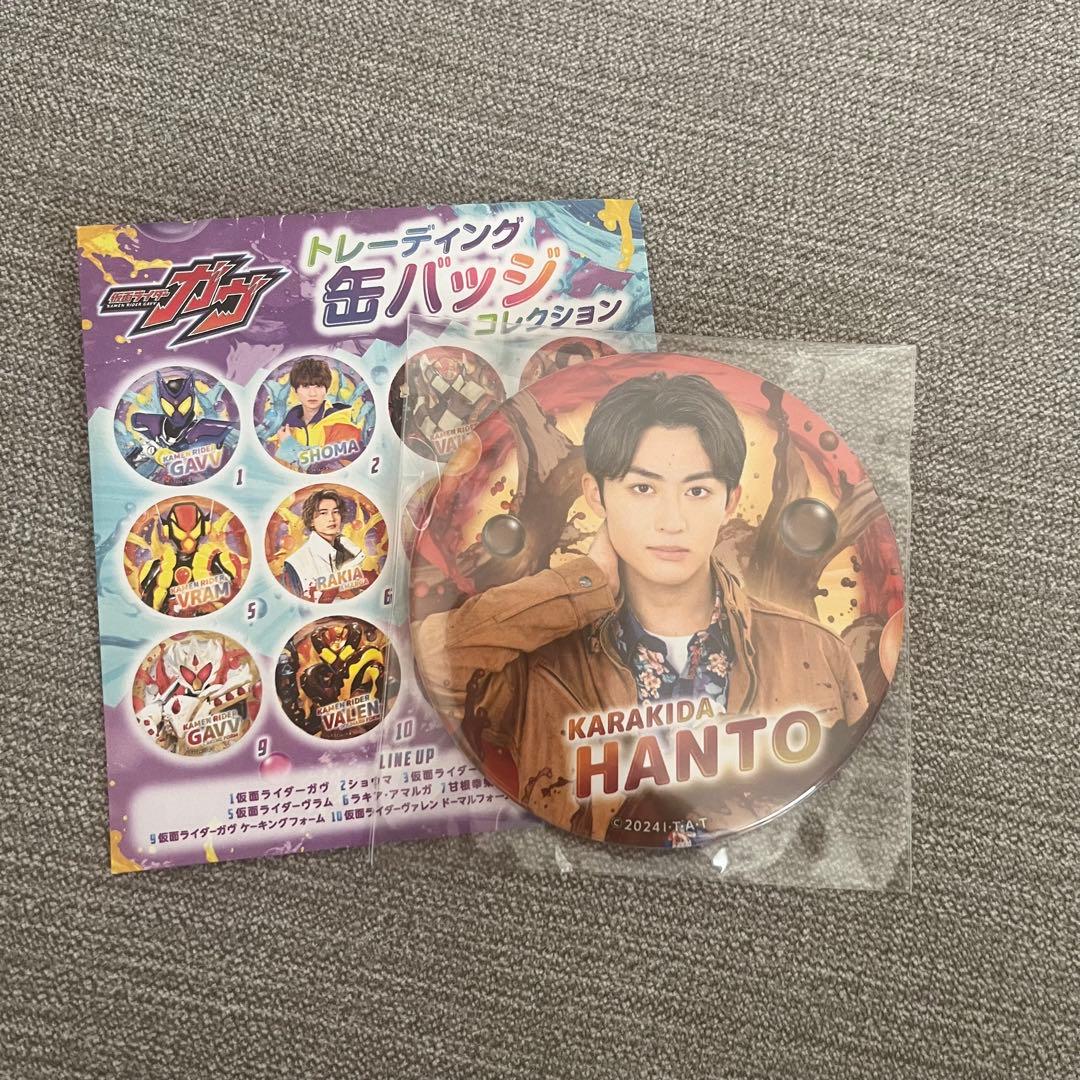 仮面ライダーガヴ トレーディング缶バッチ 辛木田絆斗 はんと - メルカリ