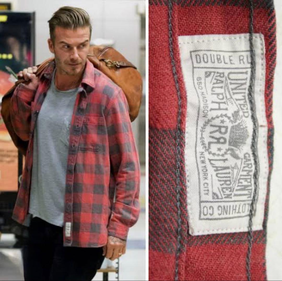 希少XS】ベッカム着用RRLダブルアールエル バッファローチェック