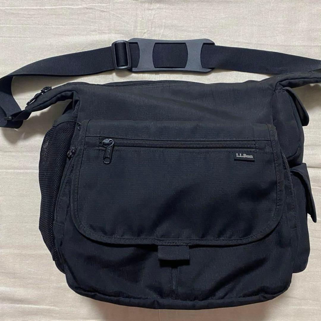 LLBean メッセンジャー ショルダー バッグ 黒 ショルダーバッグ 古着 L.L.Beanのショルダーバッグ検索結果|古着・中古品の通販サイト