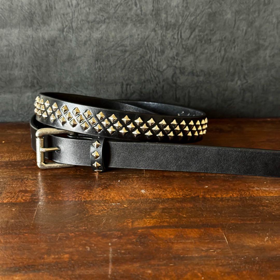 k*1様 スタッズナローベルトミリタリmx23mm 32inch125cm スタッズナローベルトAXIS23mm 32inch 125cm - メルカリ