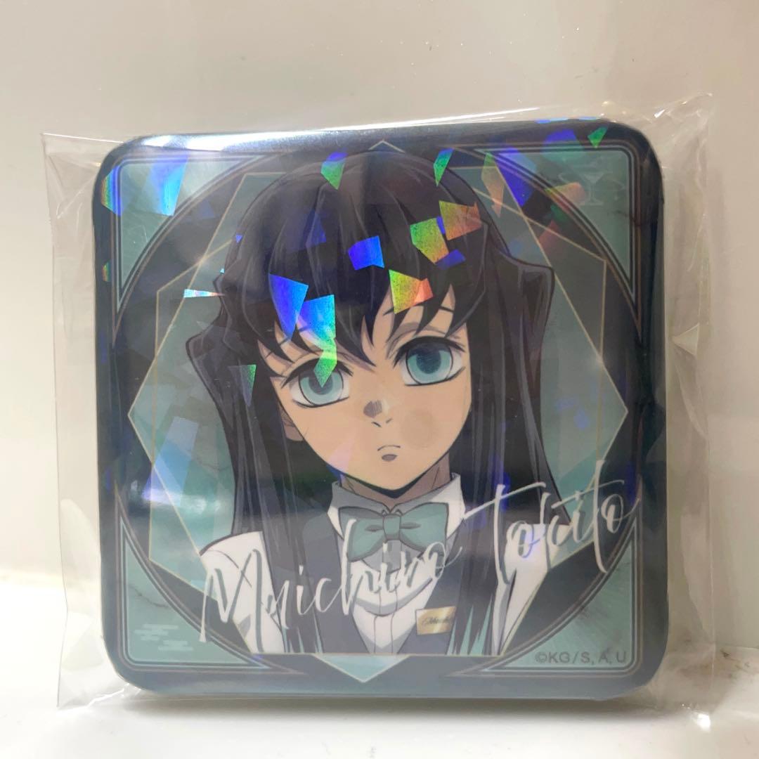 鬼滅の刃 モクテルバー 缶バッジ 時透無一郎 ロト くじ コースター