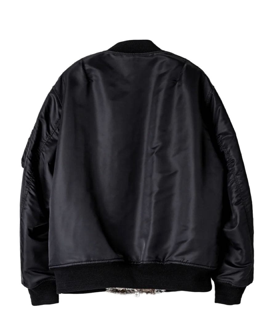 ソロイスト faux fur lining flight jacket. 48 - メルカリ