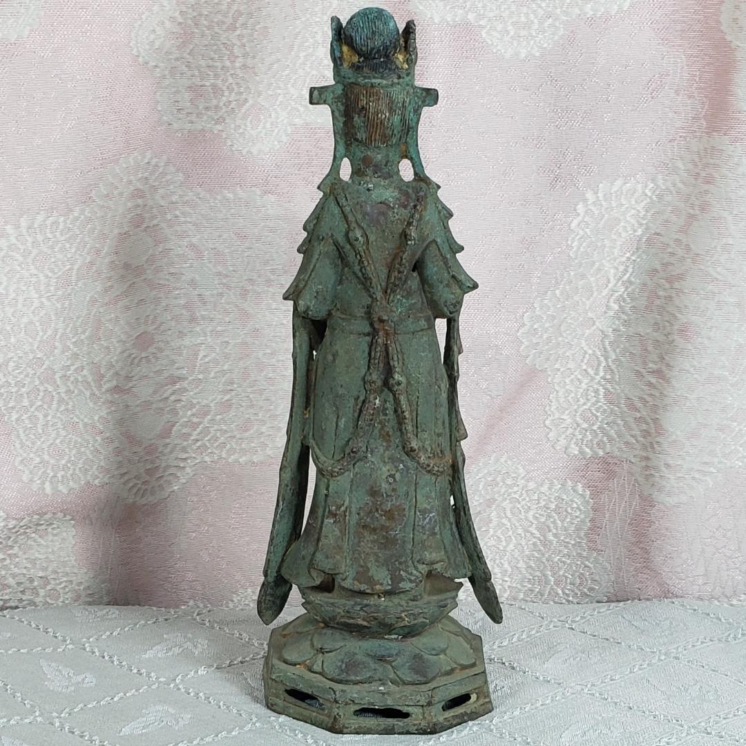 百済仏】◇百済金銅観音菩薩立像 仏像◇検）新羅仏 白鳳仏 空海 飛鳥仏